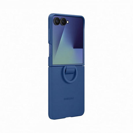 Samsung Original Galaxy Z Flip 7 Deksel Ring Case Silicone Blå