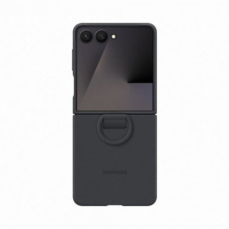 Samsung Original Galaxy Z Flip 7 Deksel Ring Case Silicone Svart