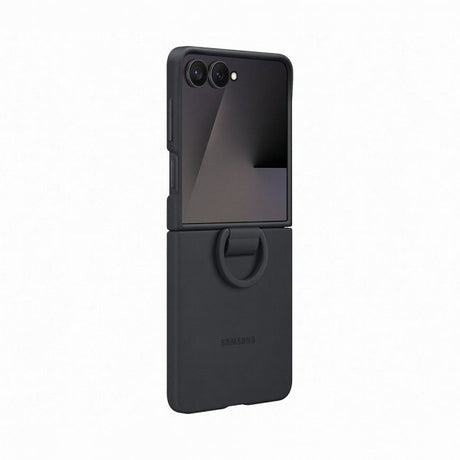 Samsung Original Galaxy Z Flip 7 Deksel Ring Case Silicone Svart
