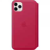 Apple Original iPhone 11 Pro Etui Leather Folio Raspberry