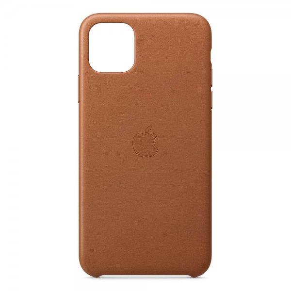 Apple Original iPhone 11 Pro Max Deksel Leather Case Brun