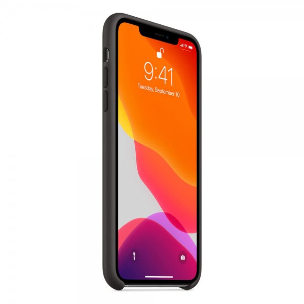 Apple Original iPhone 11 Pro Max Deksel Silicone Case Svart