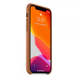 Apple Original iPhone 11 Pro Deksel Leather Case Saddle Brun