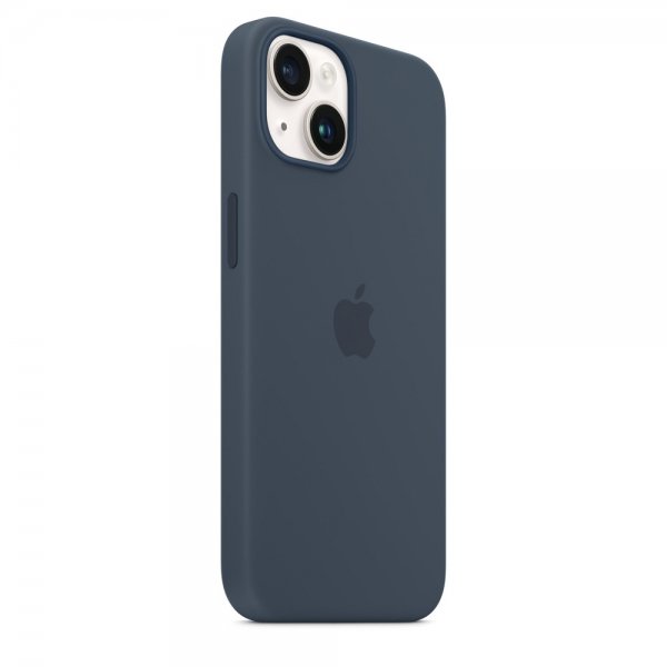 Apple Original iPhone 14 Plus Deksel Silicone Case MagSafe Storm Blue