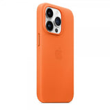 Apple Original iPhone 14 Pro Max Deksel Leather Case MagSafe Oraneje