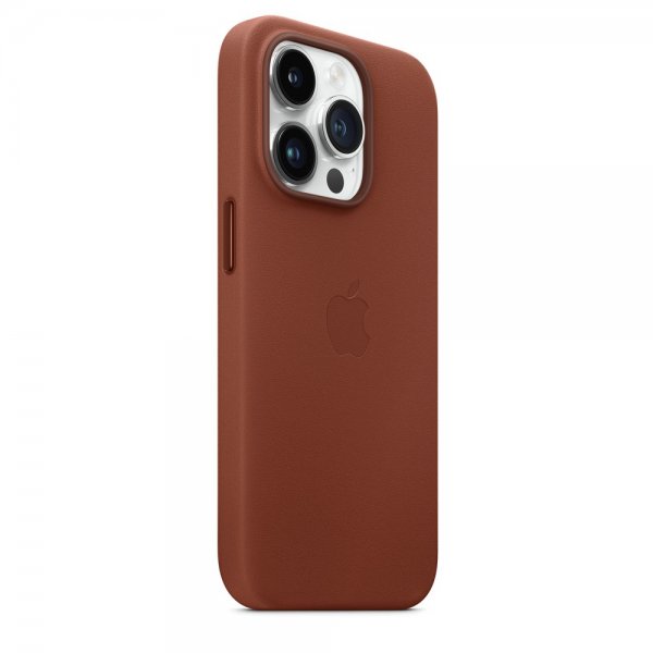 Apple Original iPhone 14 Pro Deksel Leather Case MagSafe Umber