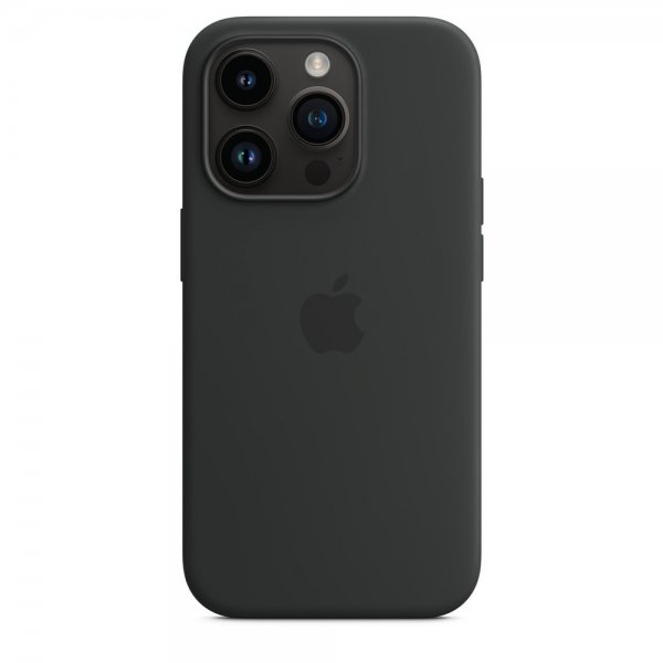 Apple Original iPhone 14 Pro Deksel Silikon MagSafe Midnatt
