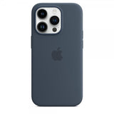 Apple Original iPhone 14 Pro Deksel Silicone Case MagSafe Storm Blue