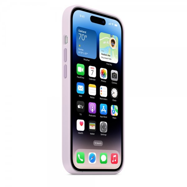 Apple Original iPhone 14 Pro Deksel Silicone Case MagSafe Syreblå