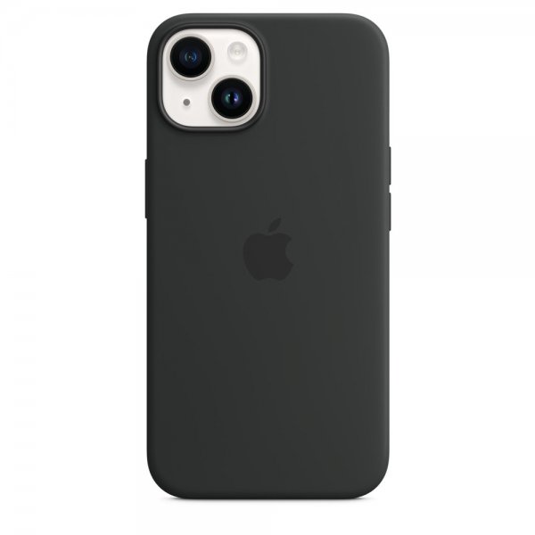 Apple Original iPhone 14 Deksel Silikon MagSafe Midnatt