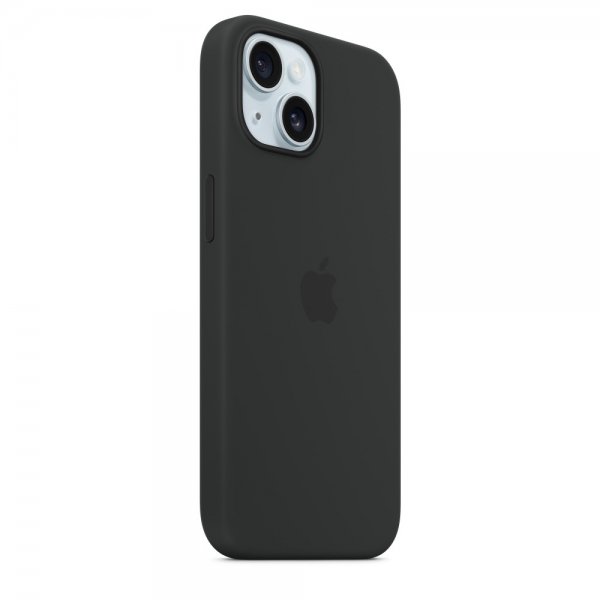 Apple Original iPhone 15 Plus Deksel Silikon MagSafe Svart