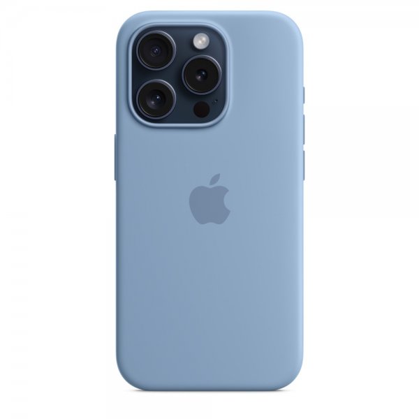Apple Original iPhone 15 Pro Max Deksel Silikon MagSafe Vinterblå