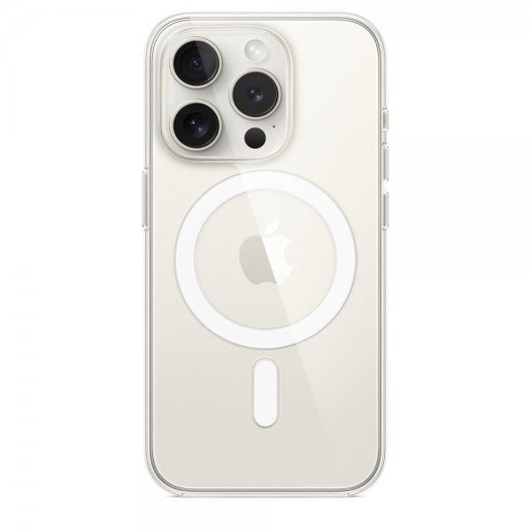 Apple Original iPhone 15 Pro Max Deksel Klar MagSafe
