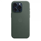 Apple Original iPhone 15 Pro Deksel FineWoven MagSafe Eviggrønn
