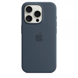 Apple Original iPhone 15 Pro Deksel Silikon MagSafe Stormblå
