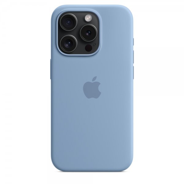 Apple Original iPhone 15 Pro Deksel Silikon MagSafe Vinterblå
