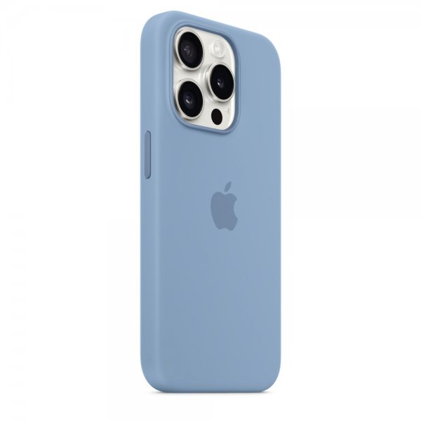 Apple Original iPhone 15 Pro Deksel Silikon MagSafe Vinterblå