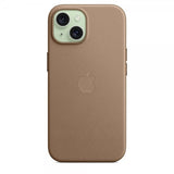 Apple Original iPhone 15 Deksel FineWoven MagSafe Mullvadsbrun
