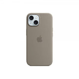 Apple Original iPhone 15 Deksel Silicone Case MagSafe Clay