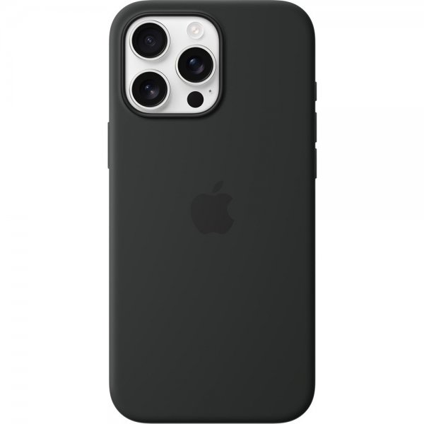 Apple Original iPhone 16 Pro Max Deksel Silicone Case MagSafe Svart