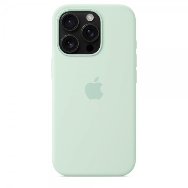 Apple Original iPhone 16 Pro Deksel Silikon Deksel MagSafe Aquamarine