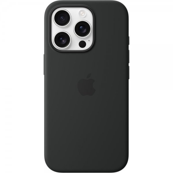 Apple Original iPhone 16 Pro Deksel Silikon Deksel MagSafe Svart