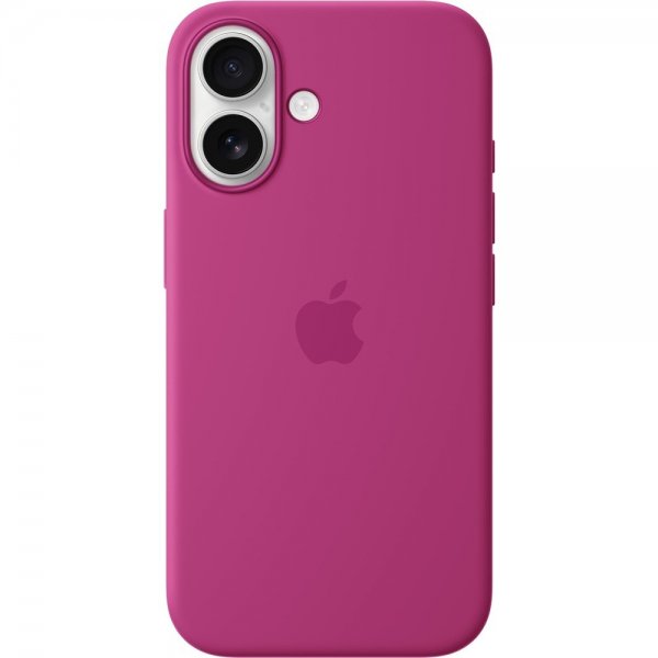 Apple Original iPhone 16 Deksel Silikon Deksel MagSafe Fuchsia