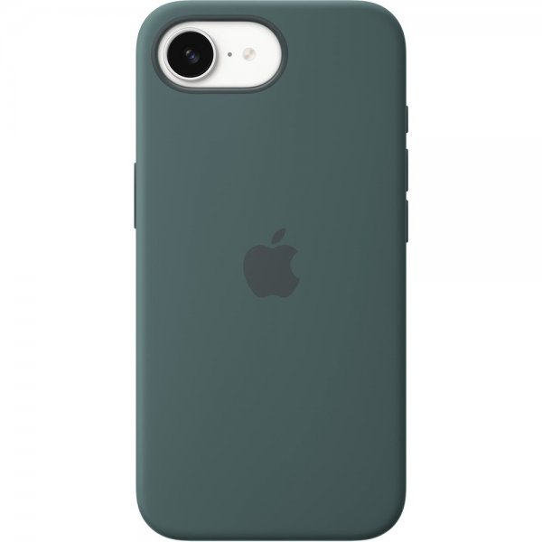 Apple Original iPhone 16e Deksel Silikon Deksel Innsjøgrønn