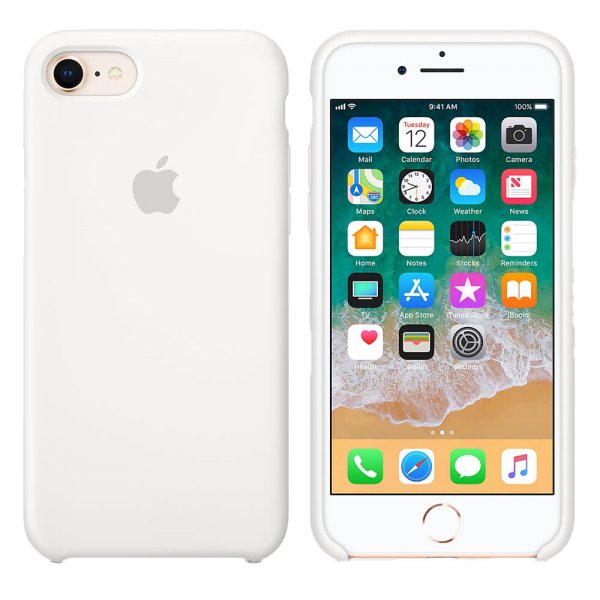 Apple Original iPhone 7/8/SE Deksel Silikoni Case HHvit