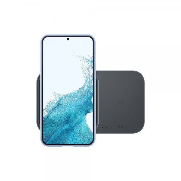 Samsung Original Trådløs lader Super Fast Wireless Charger Duo Dark Gray