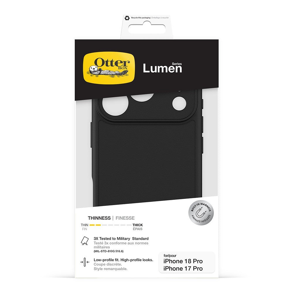 Otterbox iPhone 17 Pro/iPhone 18 Pro Deksel Lumen MagSafe Svart