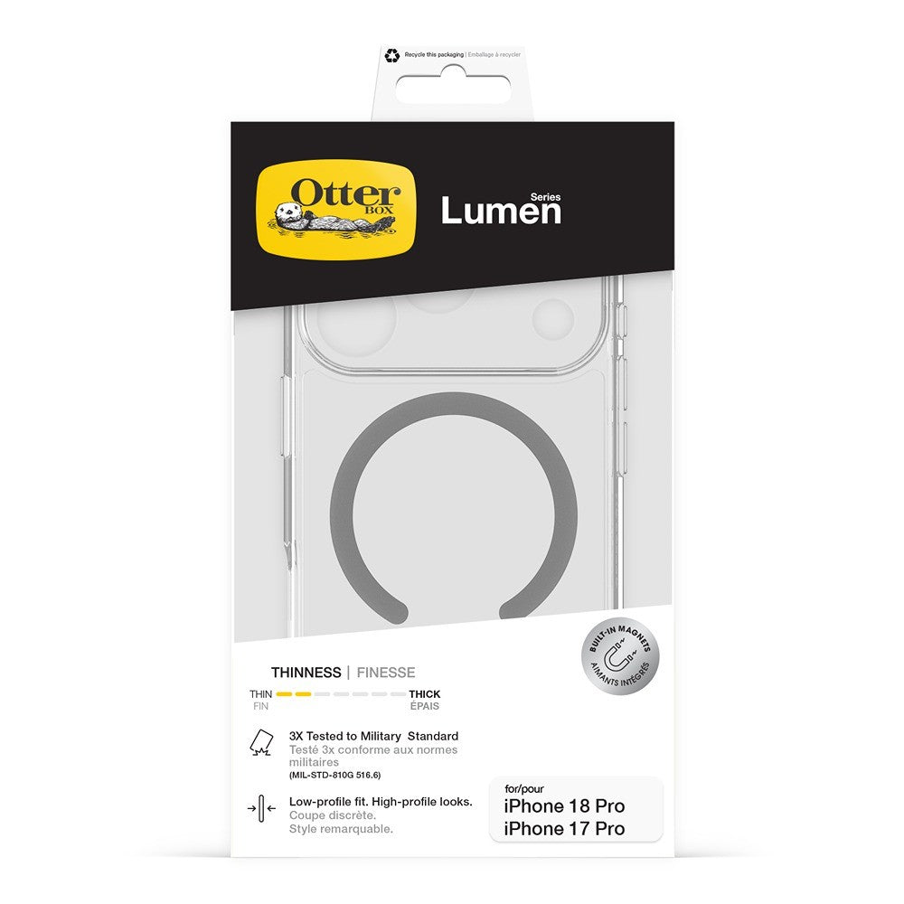 Otterbox iPhone 17 Pro/iPhone 18 Pro Deksel Lumen MagSafe Klar