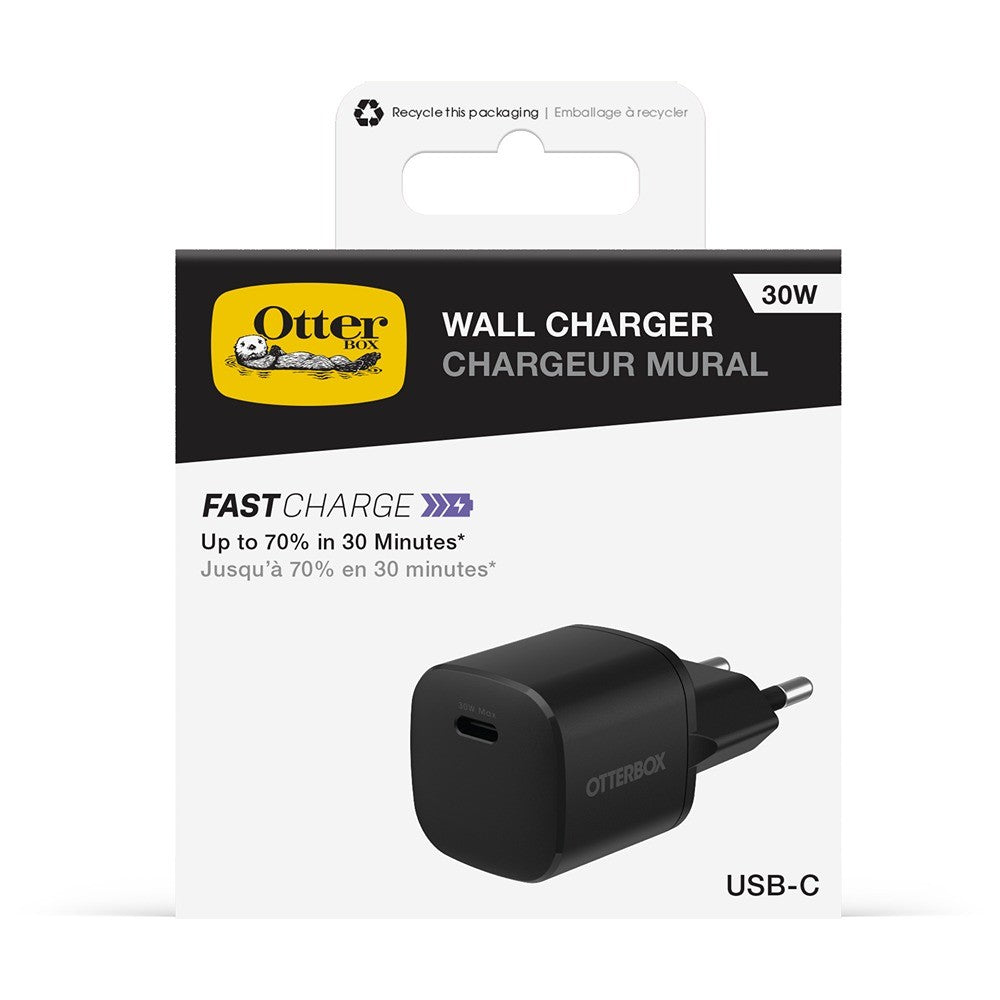 Otterbox Lader Fast Charge Standard USB-C 30W Svart