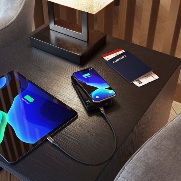 ALOGIC USB-C 10.000mAh Trådløs Power Bank Ultimate Svart