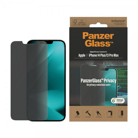 PanzerGlass iPhone 13 Pro Max/iPhone 14 Plus Skjermbeskytter Classic Fit Privacy