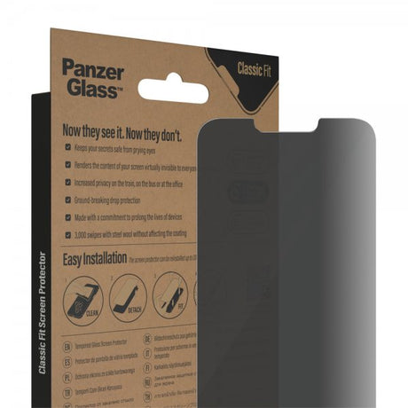 PanzerGlass iPhone 13 Pro Max/iPhone 14 Plus Skjermbeskytter Classic Fit Privacy