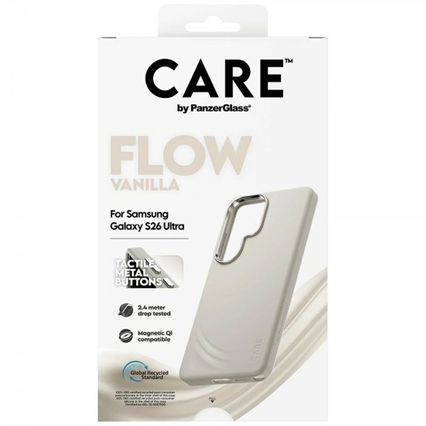 CARE by PanzerGlass Samsung Galaxy S26 Ultra Deksel Flow MagSafe Vanilla