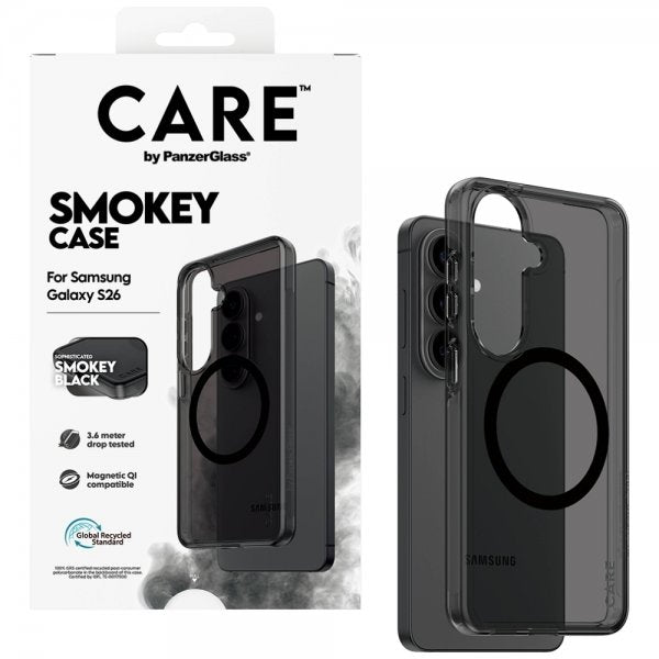 CARE by PanzerGlass Samsung Galaxy S26 Deksel Smokey MagSafe Svart