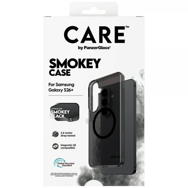 CARE by PanzerGlass Samsung Galaxy S26 Plus Deksel Smokey MagSafe Svart