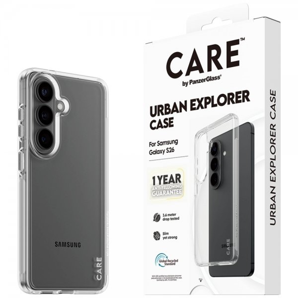 CARE by PanzerGlass Samsung Galaxy S26 Deksel Urban Explorer Transparent