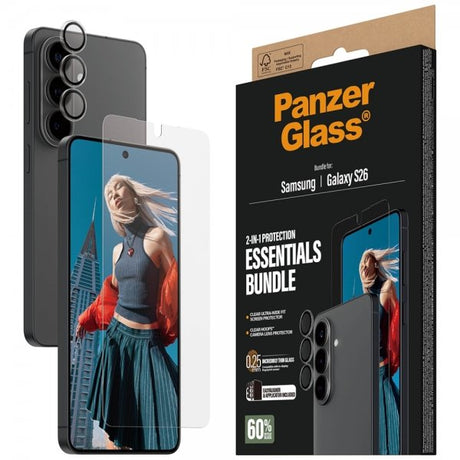 PanzerGlass Samsung Galaxy S26 Skjermbeskytter og Kamerabeskytter 2-in-1 Bundle