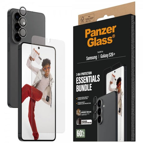 PanzerGlass Samsung Galaxy S26 Plus Skjermbeskytter og Kamerabeskytter 2-in-1 Bundle