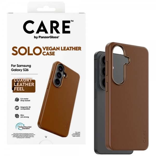 CARE by PanzerGlass Samsung Galaxy S26 Deksel Solo Brun