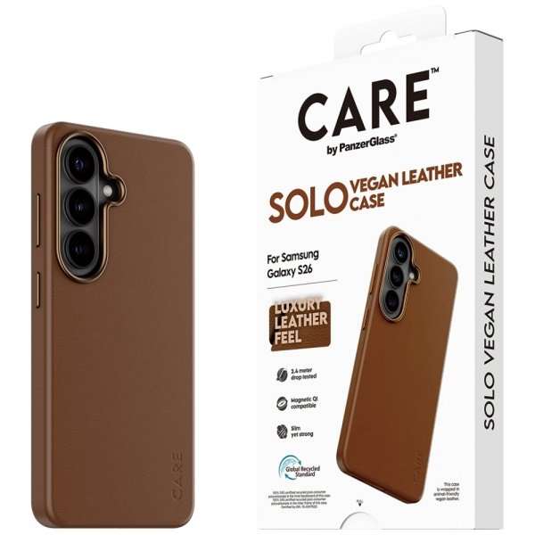 CARE by PanzerGlass Samsung Galaxy S26 Deksel Solo Brun