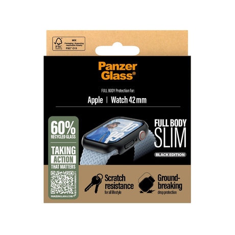 PanzerGlass Apple Watch 42mm (Series 10/11) Deksel med Skjermbeskytter Full Body Svart