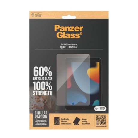 PanzerGlass iPad 10.2 (gen 7/8/9) Skjermbeskytter Ultra-Wide Fit