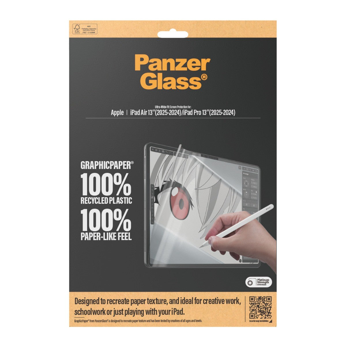 PanzerGlass iPad Air 13/iPad Pro 13 Skjermbeskytter GraphicPaper