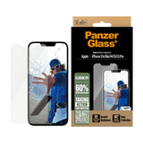 PanzerGlass iPhone 13/13 Pro/14/16e/17e Skjermbeskytter Classic Fit EasyAligner