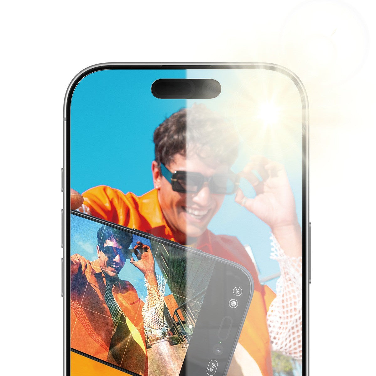 PanzerGlass iPhone 16 Pro/iPhone 17 Skjermbeskytter Ultra-Wide Fit Anti-reflective EasyAligner
