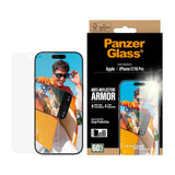 PanzerGlass iPhone 16 Pro/iPhone 17 Skjermbeskytter Ultra-Wide Fit Anti-reflective EasyAligner
